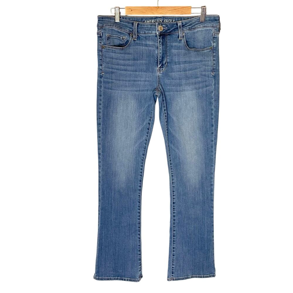 American Eagle Skinny Kick Super Stretch Denim Jeans Size 12 R